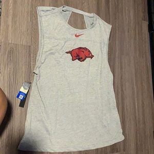 arkansas razorbacks nike tank top